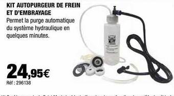 Autobacs Kit Autopurgeur De Frein Et D'embrayage offre