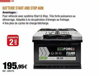 Autobacs Batterie Start And Stop Agm offre