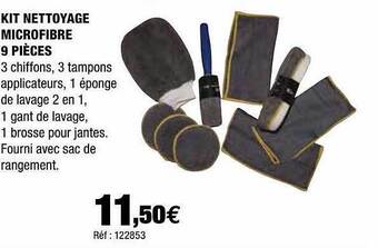 Autobacs Kit Nettoyage Microfibre 9 Pièces offre