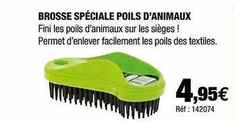Autobacs Brosse Spéciale Poils D'animaux offre