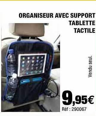 Autobacs Organiseur Avec Support Tablette Tactile offre