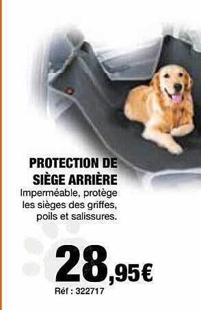 Autobacs Protection De Siège Arrière offre