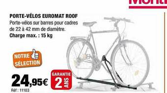 Autobacs Porte-vélos Euromat Roof offre