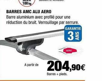 Autobacs Barres Amc Alu Aero offre