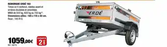 Autobacs Remorque Erdé 193 offre