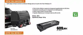 Autobacs Coffre Thule Backspace Xt, Coffre Thule Motion Xt L offre