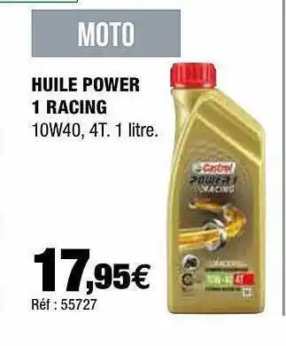 Autobacs Huile Power 1 Racing Castrol offre