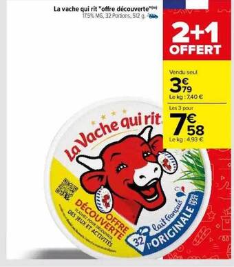 Carrefour La Vache Qui Rit offre