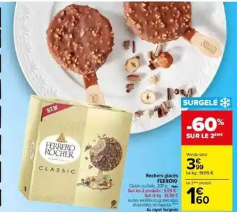 Carrefour Rochers Glacés Ferrero offre