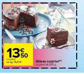 Carrefour Gâteau Surprise offre