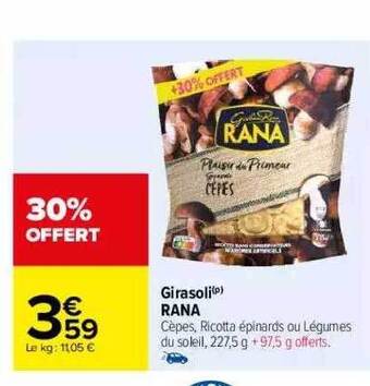 Carrefour Girasoli Rana offre