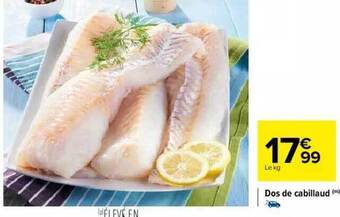 Carrefour Dos De Cabillaud offre