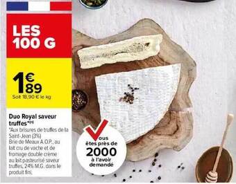 Carrefour Duo Royal Saveur Truffes offre