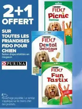 Carrefour Friandises Fido Pour Chien Purina offre