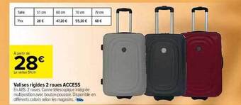Carrefour Valises Rigides 2 Roues Access offre