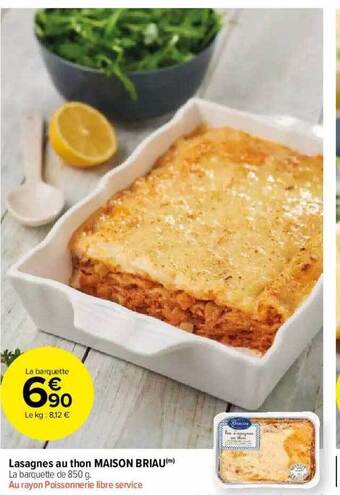 Carrefour Market Lasagnes Au Thon Maison Briau offre