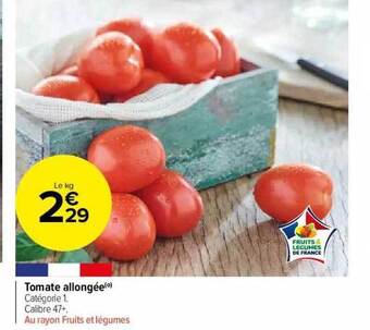 Carrefour Market Tomate Allongée offre