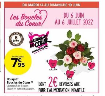 Carrefour Market Bouquet Boucles Du Coeur offre