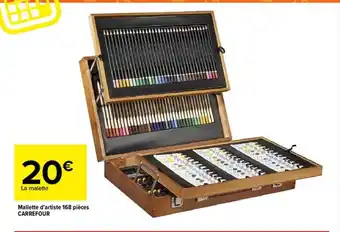 Carrefour Mallette D'artiste 168 Pièces Carrefour offre