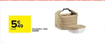 Carrefour Sac Glacière + Boîte Guzzini offre