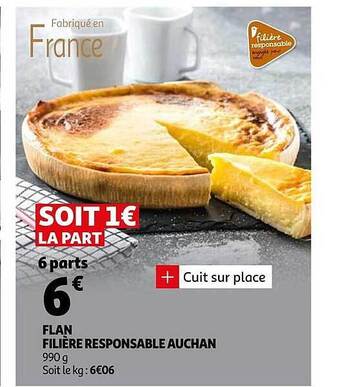 Auchan Flan Filière Responsable Auchan offre