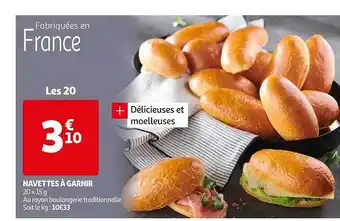 Auchan Navettes à Garnir offre