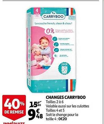 Auchan Changes Carryboo offre