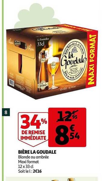 Auchan Bière La Goudale offre