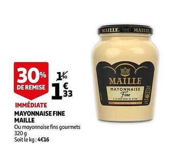 Auchan Mayonnaise Fine Maille offre