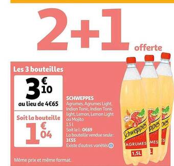 Auchan Schweppes offre