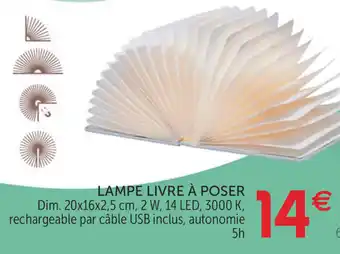 Gifi Lampe Livre à Poser offre