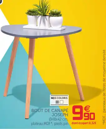 Gifi Bout de Canapé Joseph offre