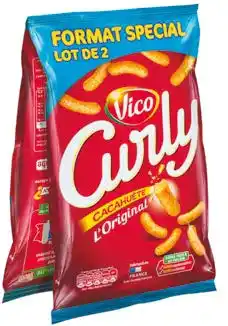 Auchan CURLY CACAHUÈTES offre