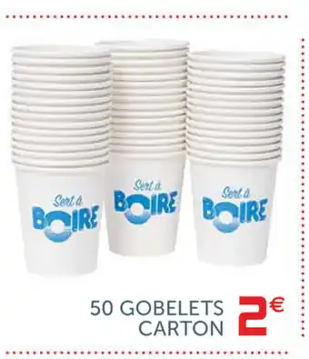 Gifi 50 Gobelets Carton offre