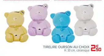 Gifi Tirelire Ourson Au Choix offre