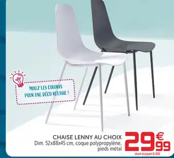 Gifi Chaise Lenny au Choix offre