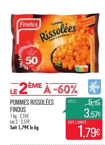 Match Pommes rissolées findus offre