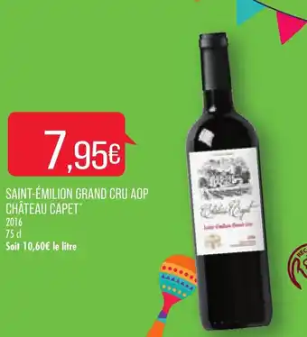 Match Saint-émilion grand cru aop château capet offre