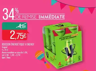 Match Boisson énergétique v energy offre