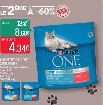 Match Croquettes pour chat stérilisé one offre