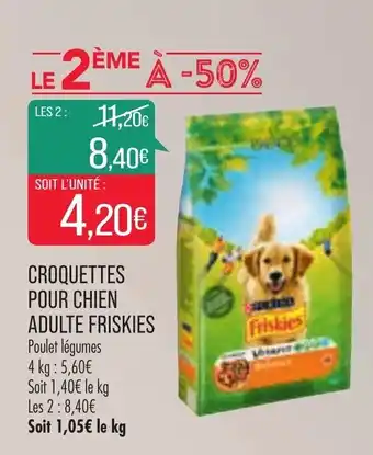 Match Croquettes pour chien adulte friskies offre