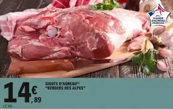 "BERGERS DES ALPES" gigots d'agneau