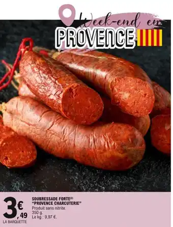 E.Leclerc "PROVENCE CHARCUTERIE" soubressade forte offre