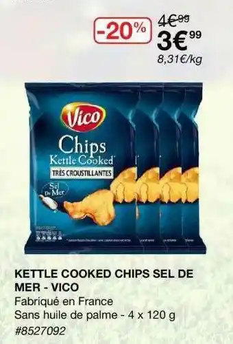 Costco Kettle Cooked Chips Sel De Mer Vico offre