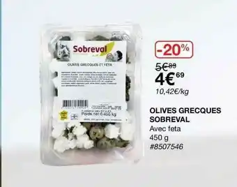 Costco Olives Grecques Sobreval offre