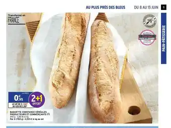 Intermarché Express Baguette Constance Céréales Producteurs Et Commerçants offre