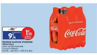 Intermarché Express Boisson Gazeuse Standard Coca-cola offre