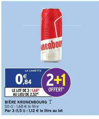 Intermarché Express Bière Kronenbourg offre