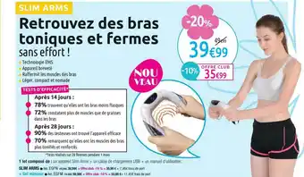 M6 Boutique Slim Arms offre