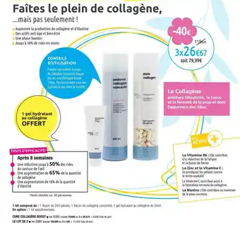M6 Boutique Le Collagène offre